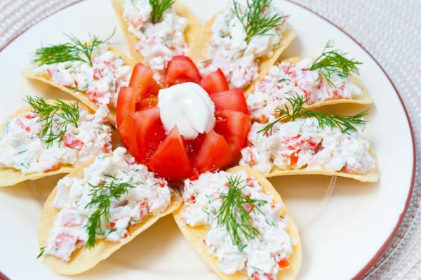 Рецепт Закуска на чипсах Готовим Закуски Закуска на чипсах