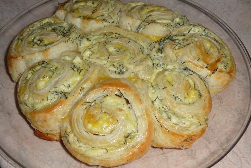 Рецепт Закусочный пирог с брынзой Готовим Закуски Закусочный пирог с брынзой