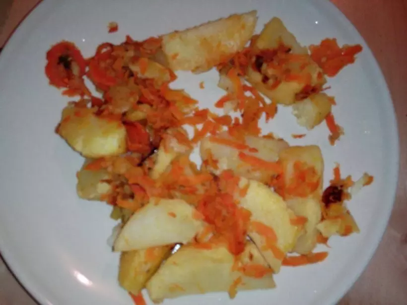 Готовим Вегетарианские Картофель по‑деревенски с яблоками и морковью