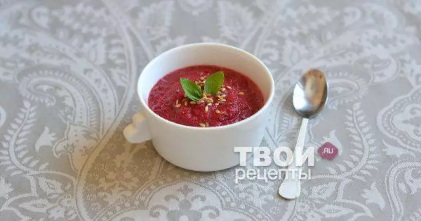 Готовим Супы Постный свекольный суп-пюре