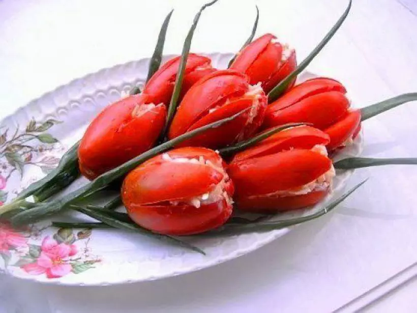 Готовим Салаты Салат «Тюльпаны» с креветками