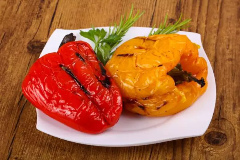 Готовим Закуски Жареный болгарский перец с чесноком