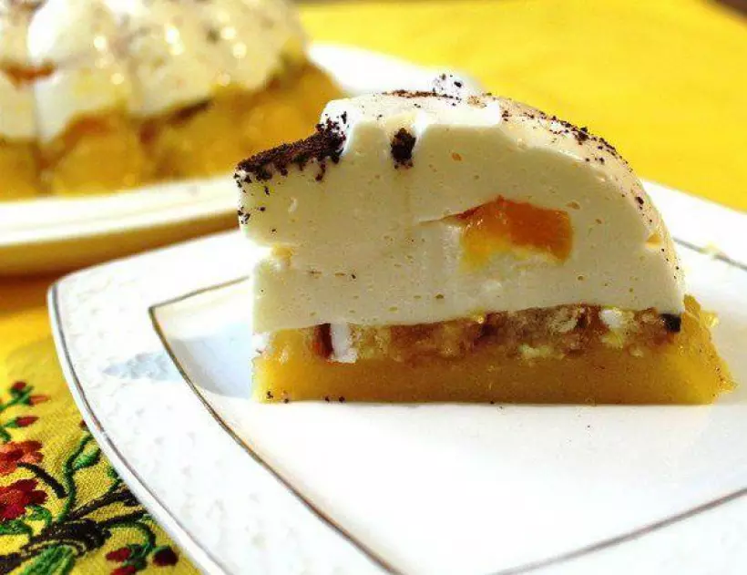 Готовим Десерты Сливочно-персиковое пирожное