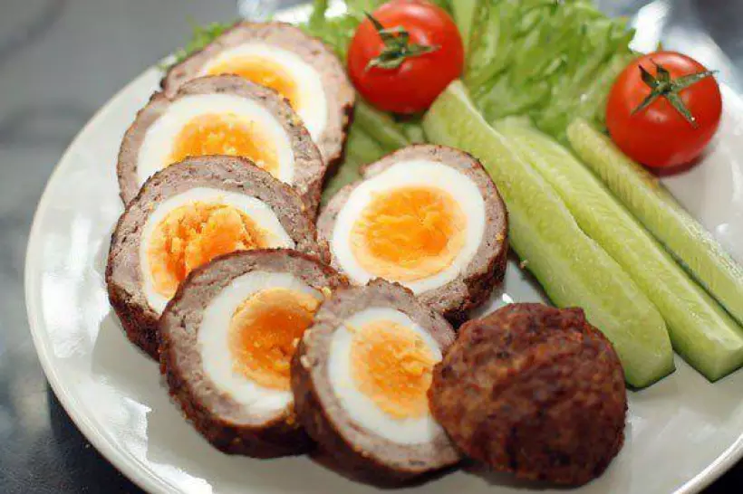 Готовим Закуски Яйца со свининой по-шотландски