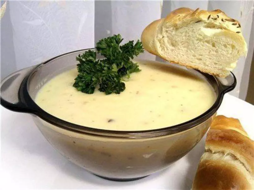 Готовим Супы Пряный чесночно-сливочный суп