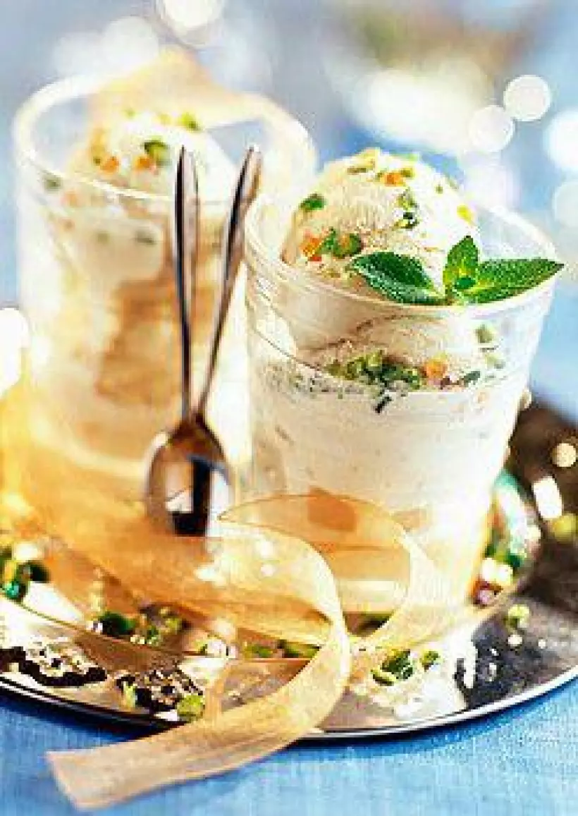 Готовим Десерты Фисташковое мороженое «Праздничное»