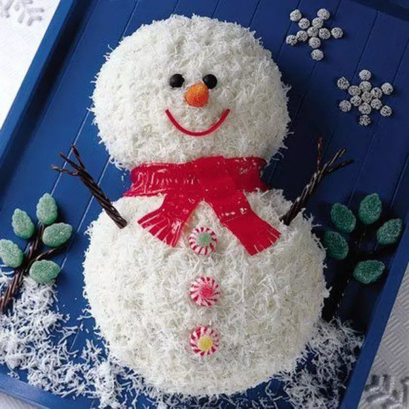 Готовим Десерты Торт «Снеговик»