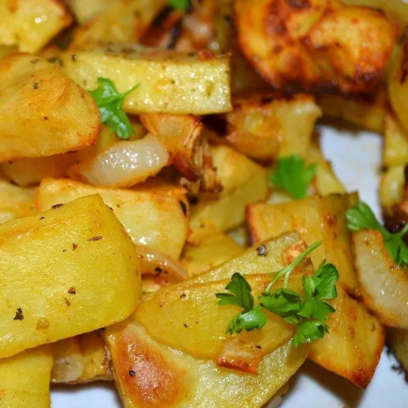 Готовим Вегетарианские Запеченный картофель по‑итальянски