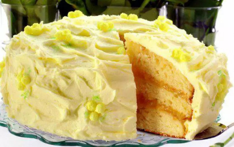 Готовим Десерты Трехслойный лимонный торт