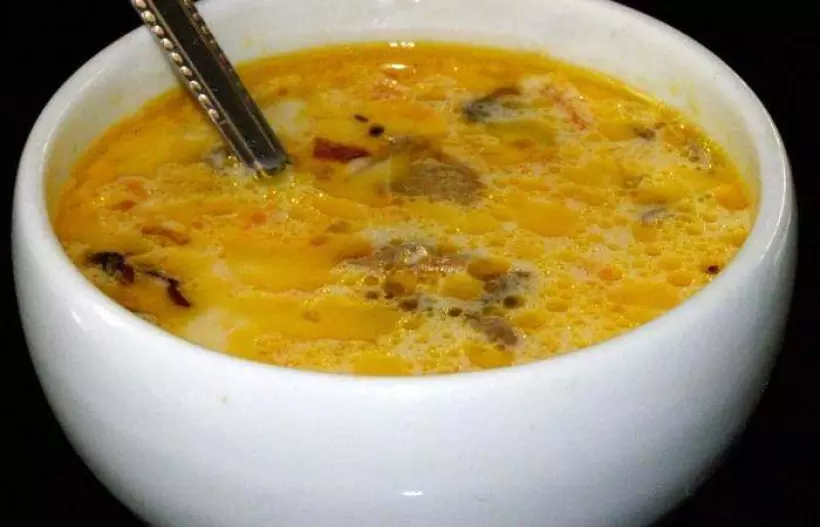 Готовим Супы Сырный суп с шампиньонами в мультиварке