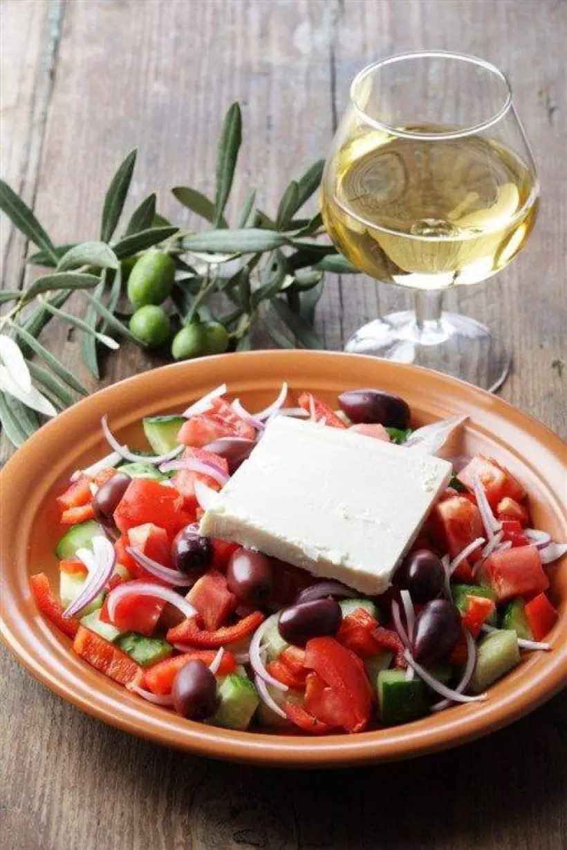 Готовим Салаты Греческий салат с бальзамическим уксусом