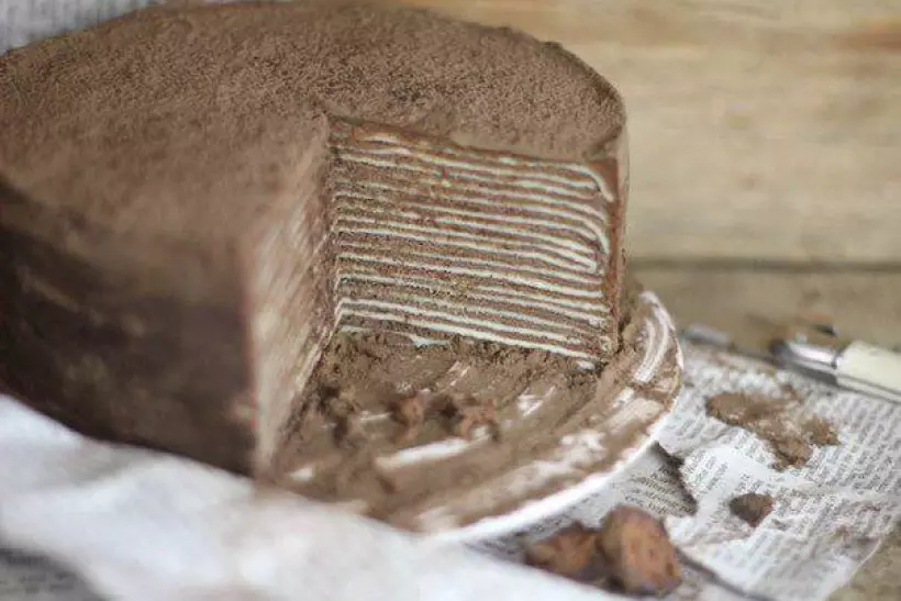 Готовим Выпечка Шоколадный торт из блинов с амаретто