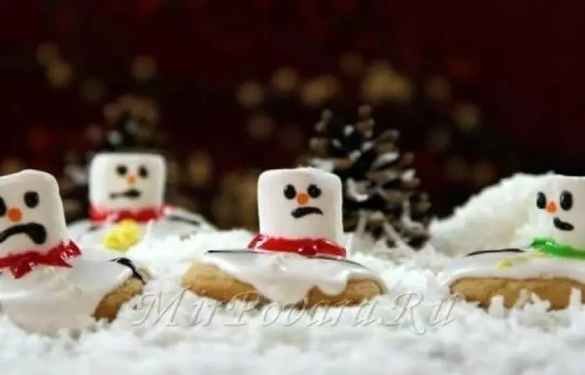 Готовим Десерты Сладкие снеговики