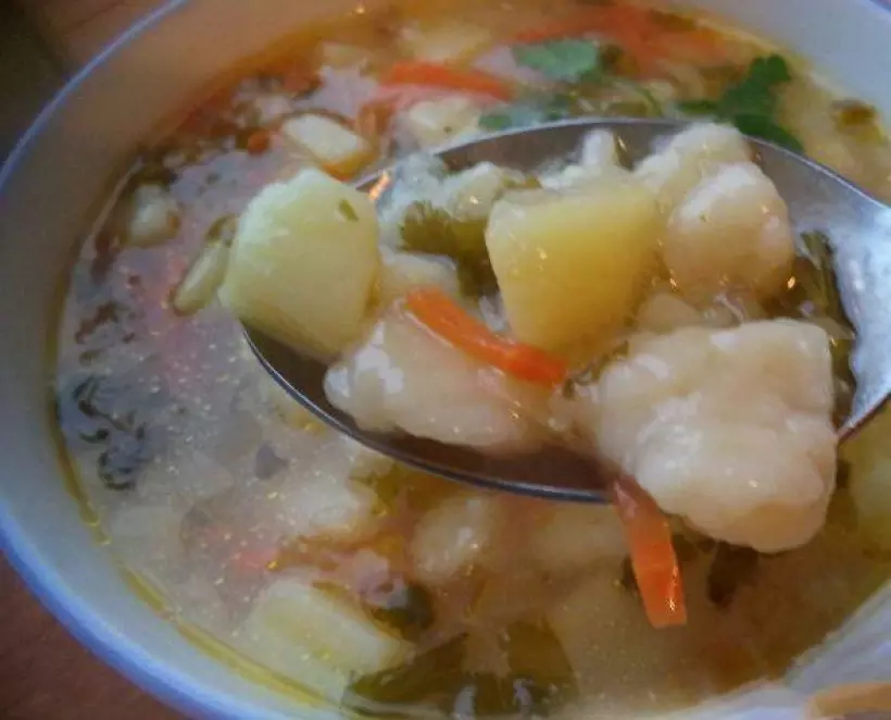 Готовим Супы Картофельный суп с клецками