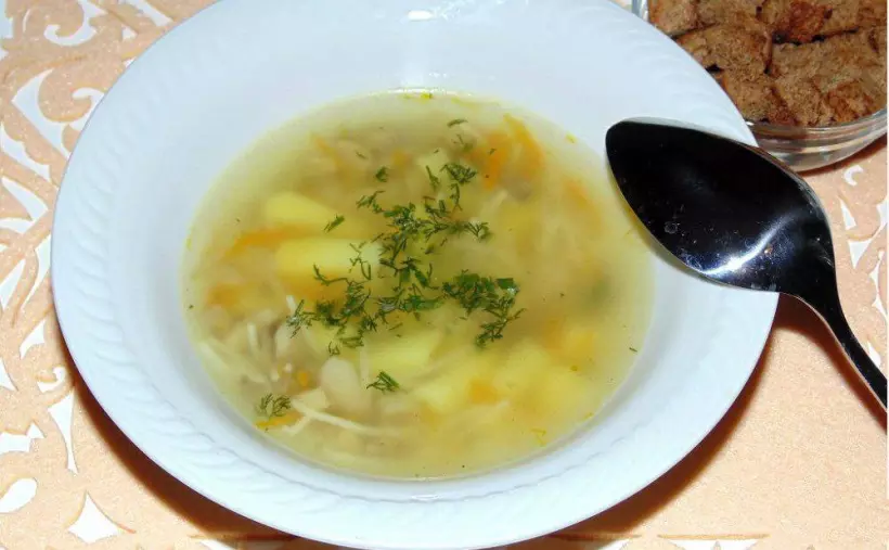 Готовим Супы Грибной суп с вермишелью