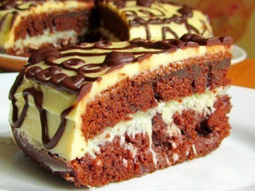 Готовим Десерты Шоколадно-кокосовый торт