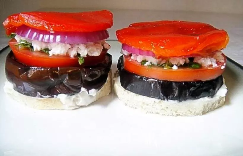 Готовим Вегетарианские Овощные бутерброды с брынзой