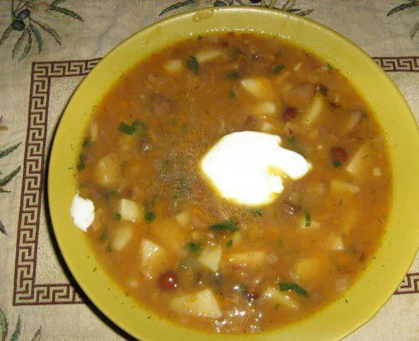 Готовим Супы Суп из чечевицы с грибами
