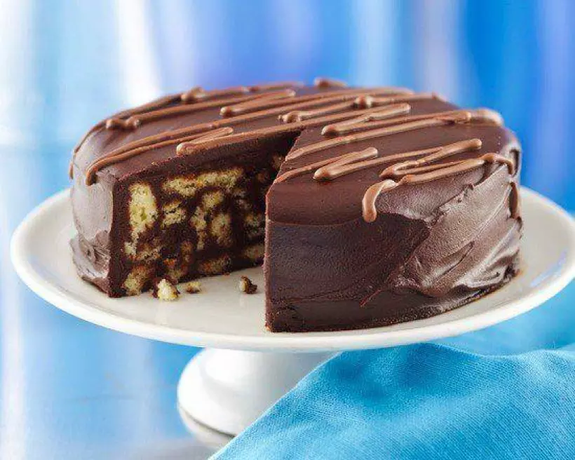 Готовим Десерты Шоколадный торт из печенья без выпечки