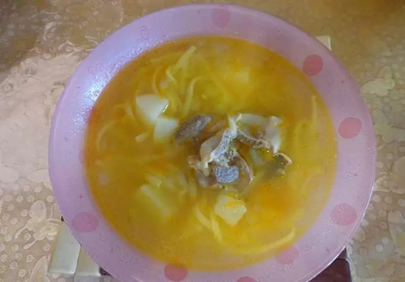 Готовим Супы Суп из куриных потрохов с грибами