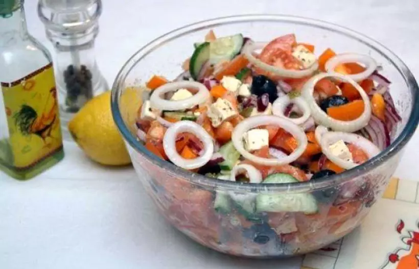 Готовим Салаты Греческий салат с фетой