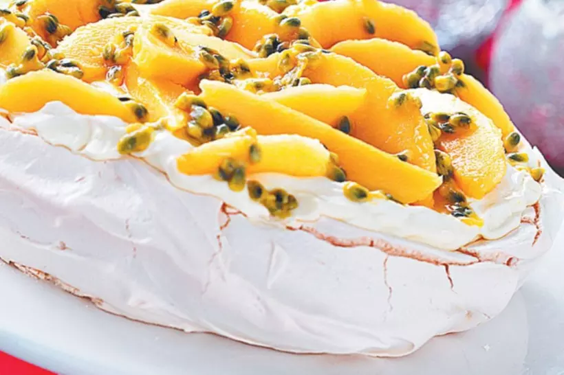Готовим Десерты Торт-безе с манго и лаймом