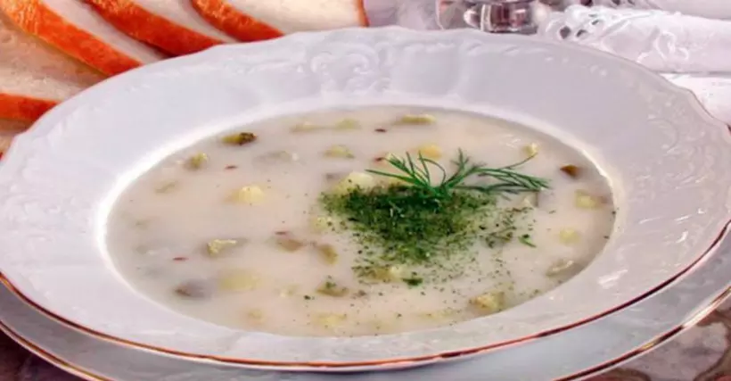 Готовим Супы Моравский огуречный суп