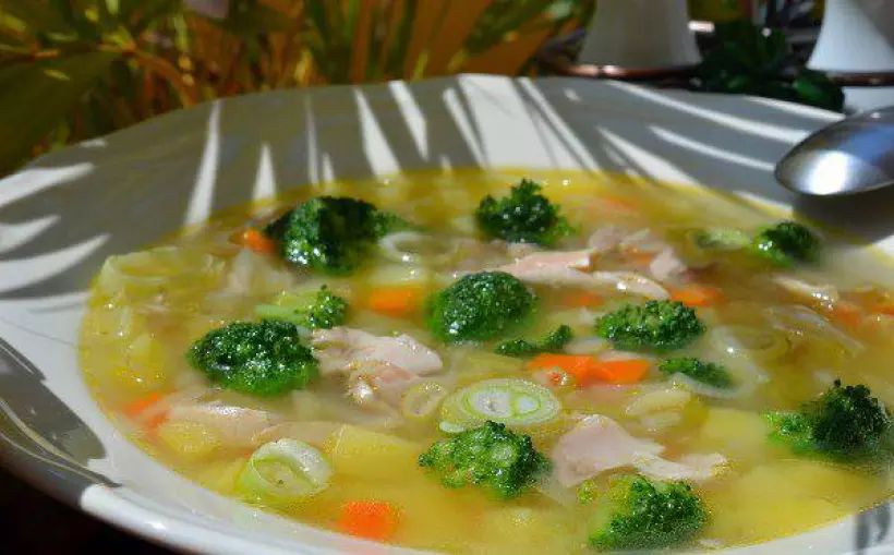 Готовим Супы Куриный суп с брокколи