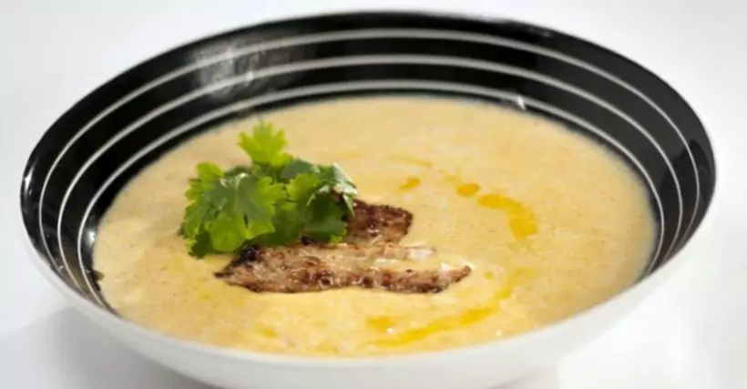 Готовим Супы Кукурузный крем-суп с индейкой