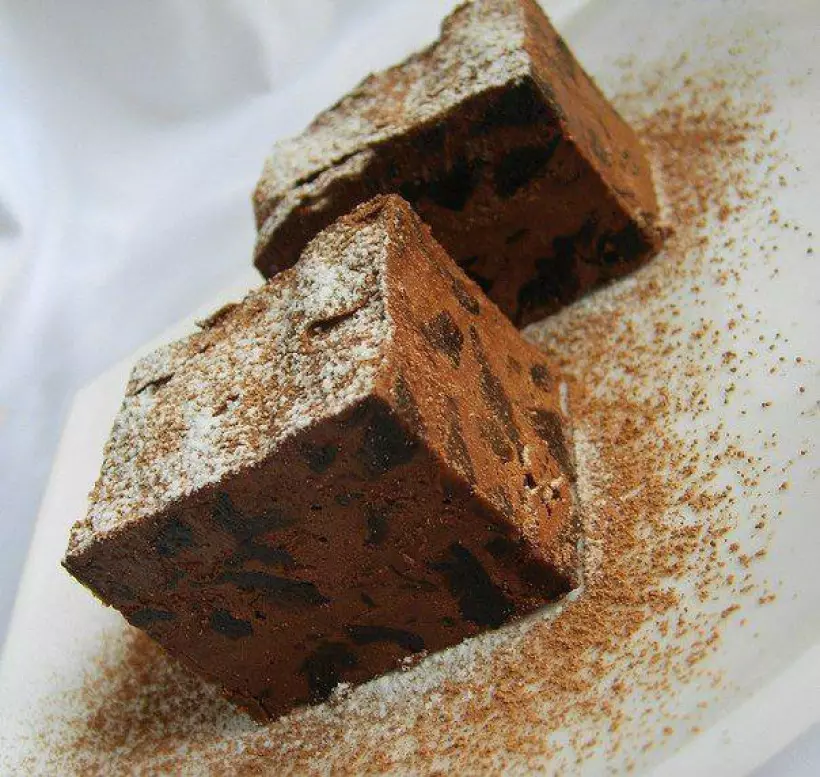 Готовим Десерты Шоколадный террин с черносливом