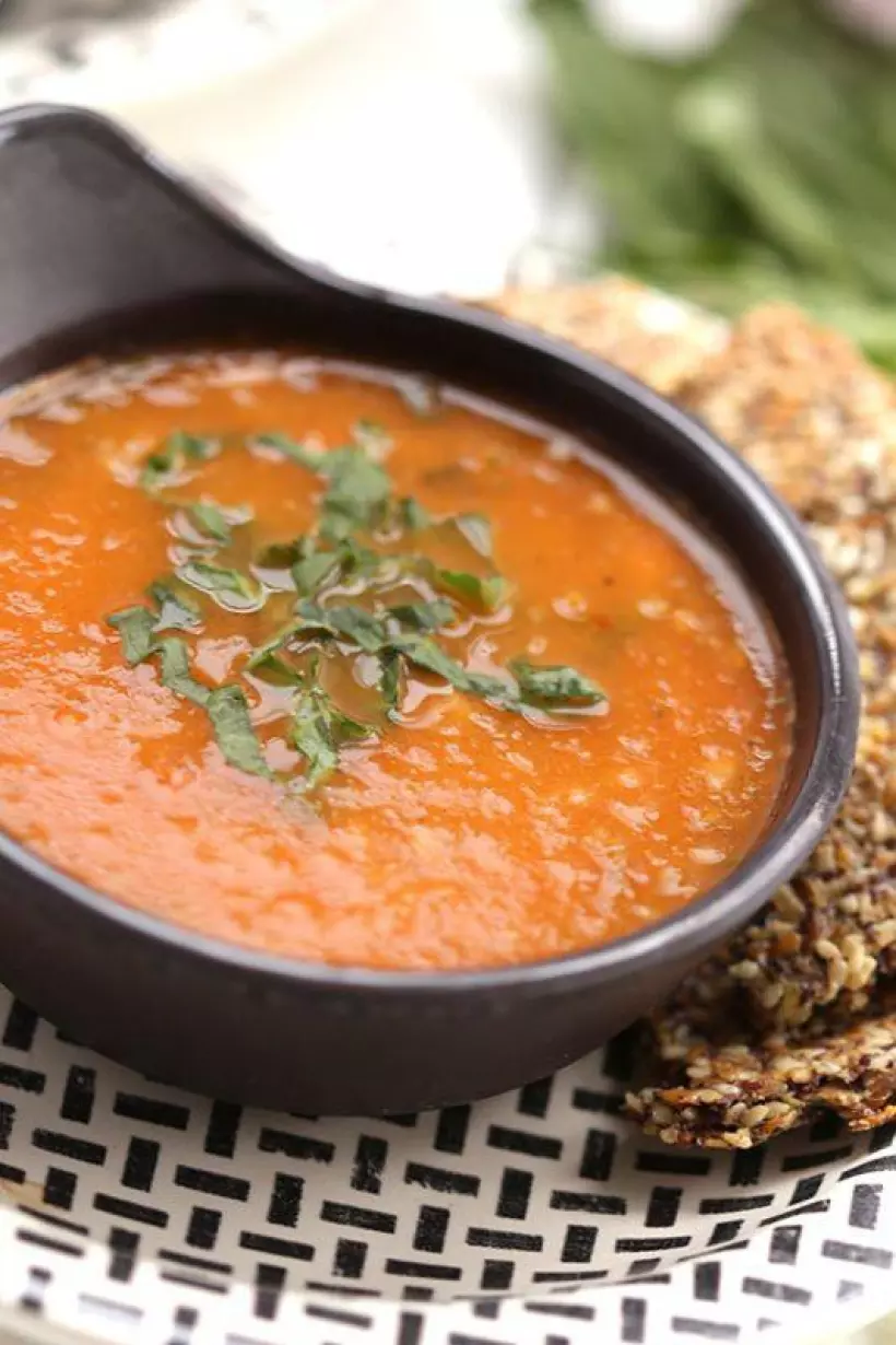 Готовим Супы Суп из печёных томатов