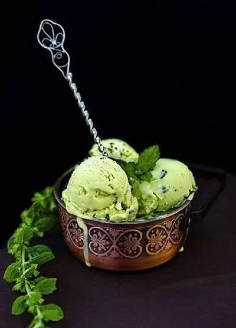 Готовим Десерты Мятное мороженое с шоколадом