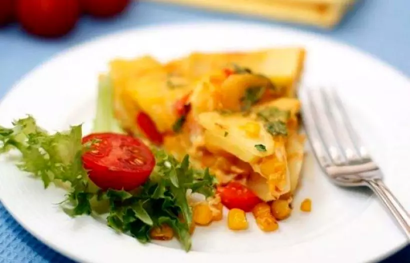 Готовим Здоровье Испанская тортилья с яйцами и овощами