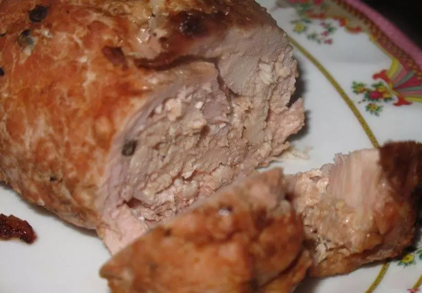 Готовим Мясо Курица со свининой в духовке