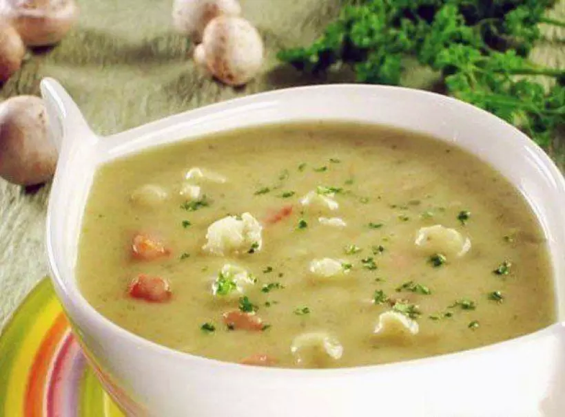 Готовим Супы Грибной суп-пюре с картофлем