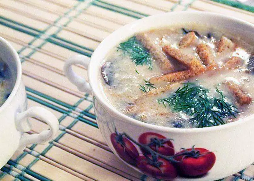 Готовим Супы Сырный суп с шампиньонами