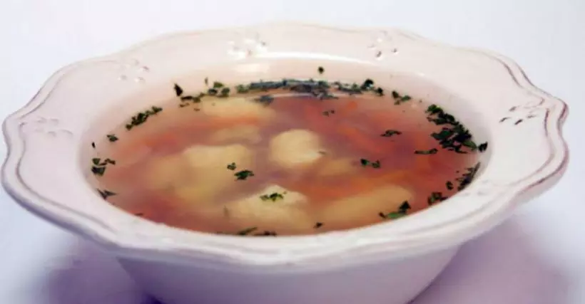 Готовим Супы Суп с манными клёцками