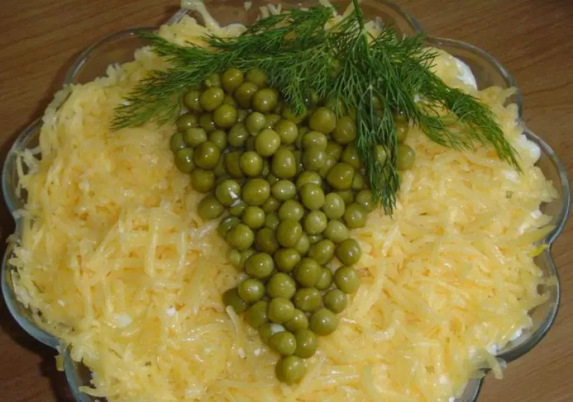 Готовим Салаты Грибной салат с сыром