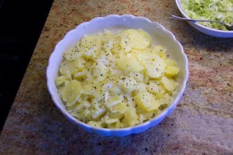 Готовим Вегетарианские «Венский» картофельный салат