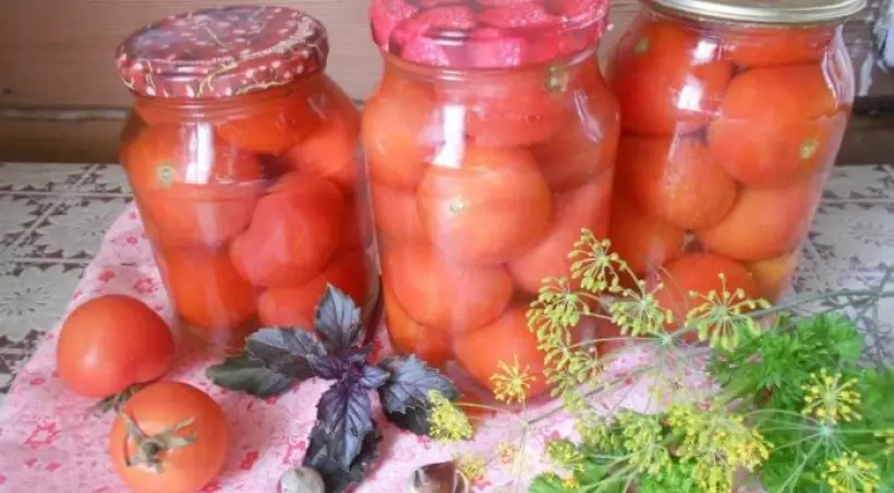 Готовим Консервация Сахарные помидоры, маринованные на зиму в литровых банках