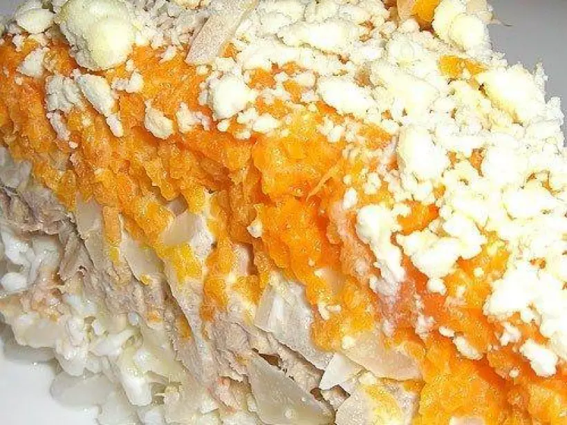 Готовим Салаты Салат «Мимоза» с сыром и яблоками