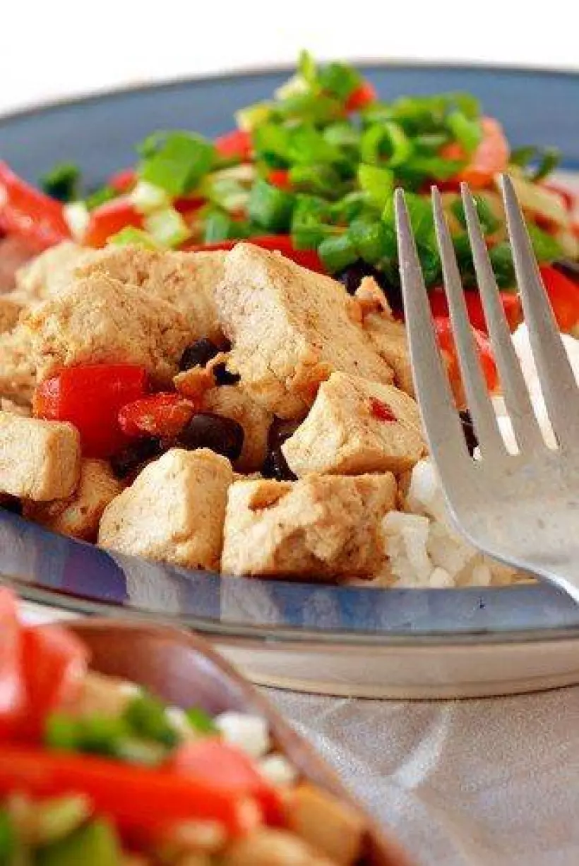 Готовим Закуски Жареные баклажаны с красным перцем и тофу