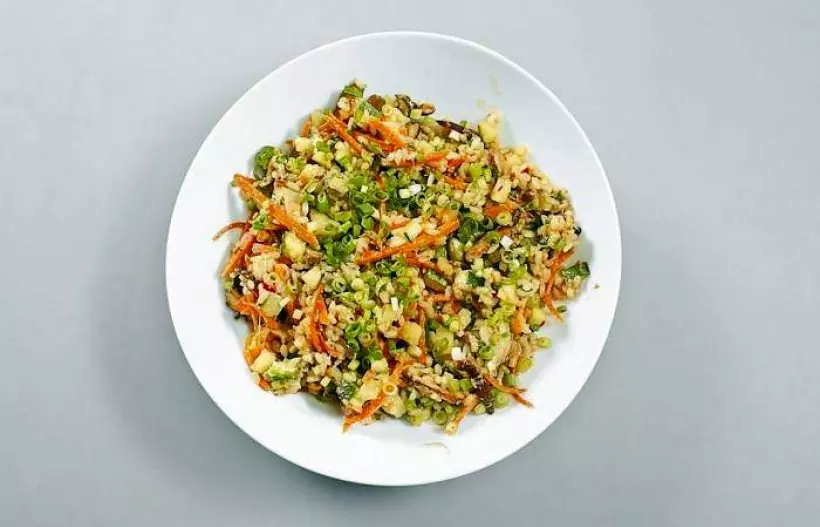 Готовим Здоровье Жареный рис по-китайски с овощами и грибами