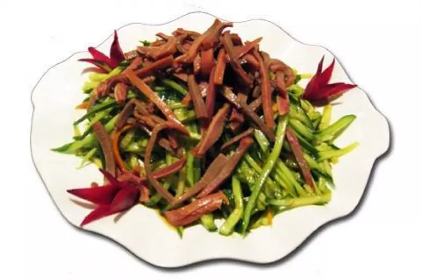 Готовим Салаты Китайский салат из языка с огурцами