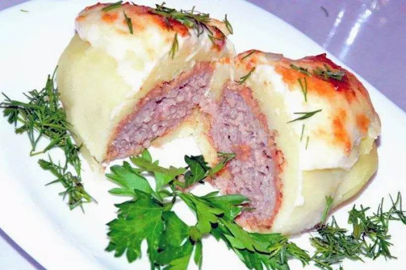 Готовим Мясо Котлеты в картофеле под сырной шапкой