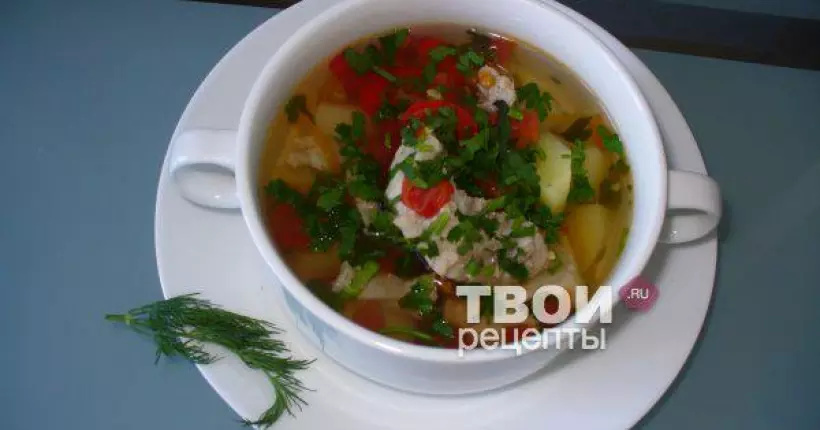 Готовим Супы Суп с помидорами