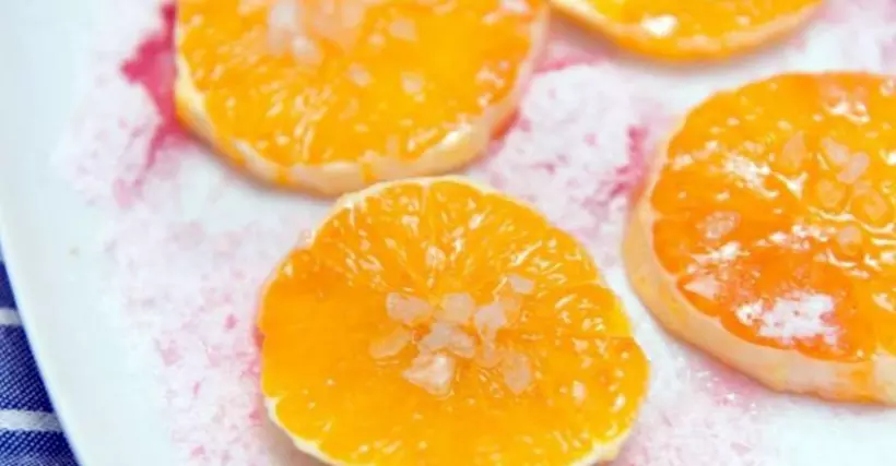 Готовим Десерты Апельсин с леденцами