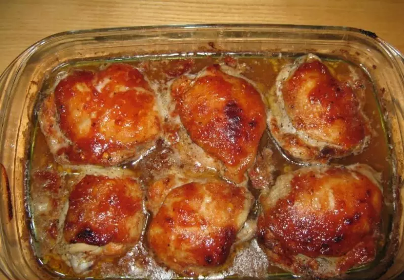 Готовим Мясо Курица в медовом соусе в духовке