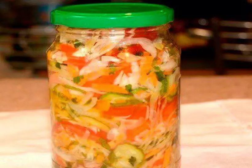 Готовим Консервация Овощной салат с хрустинкой