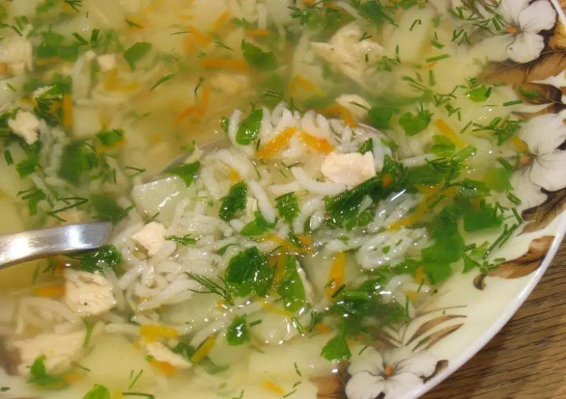 Готовим Супы Вкусный рисовый суп со свининой